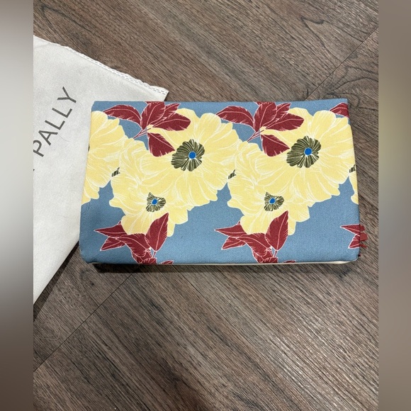 Rachel Pally Retro Floral Clutch Cream/Blue/Burgundy/Red wine - Picture 2 of 7